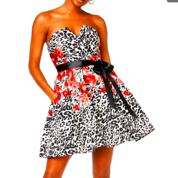 😎TEEZE ME 🐰Floral Animal Print Party Dress💙 - Picture 13 of 16